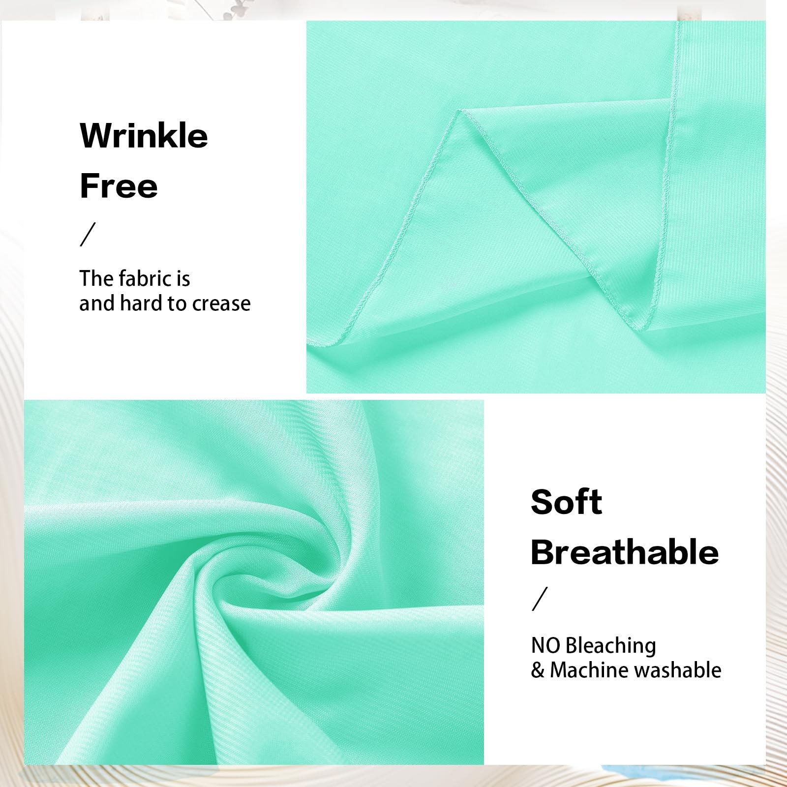 Mint Green Wedding Arch Draping Fabric Chiffon Fabric, 29in x 18Ft Sheer Chif…