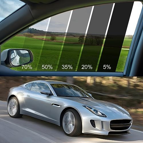 Nano Ceramic Window Tint Film, Car Window Tint Privacy 24in x 15ft 50% Vlt