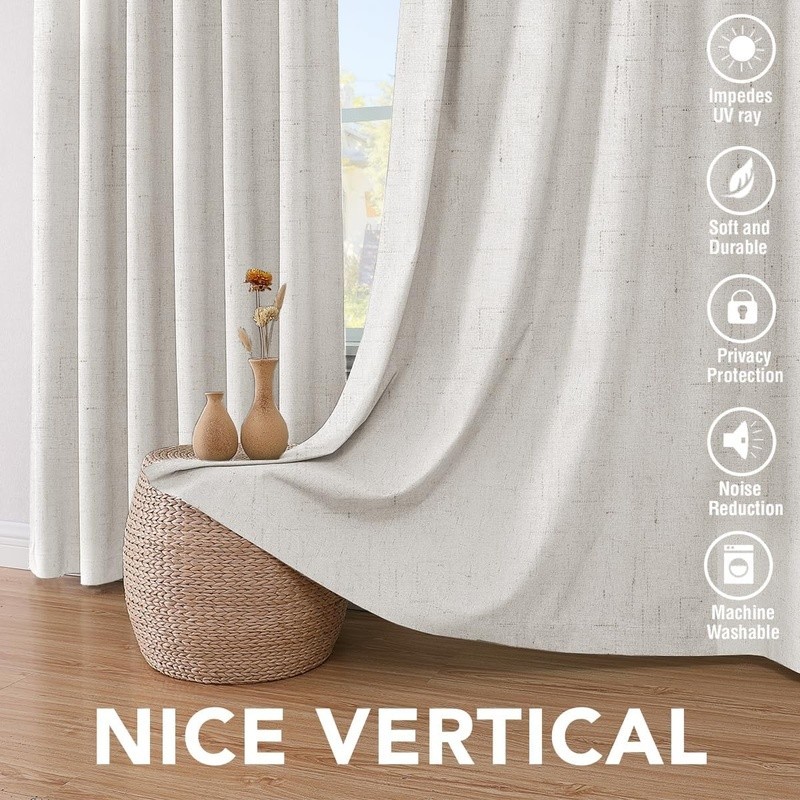 Blackout Curtain Panels 100 Polyester Noise Reducing Drapes Energy Saving New