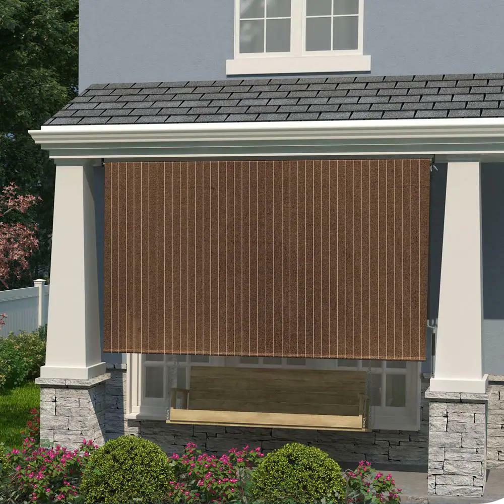 Coolaroo Exterior Roller Shade Light Filtering Fade Resistant 96 in W x 72 in L