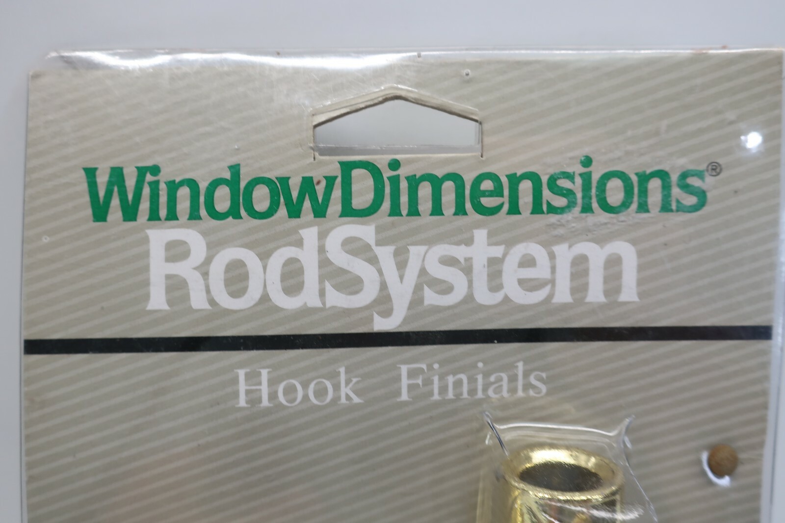 Vintage Window Dimensions 1996 RodSystem Hook Finials Diameter 1/2″-5/8″