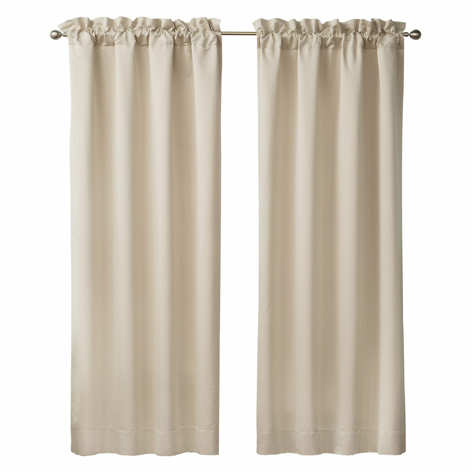 WATERFORD ABRIELLE WINDOW DRESSING 4pc DRAPES CHAMPAGNE NIP $215