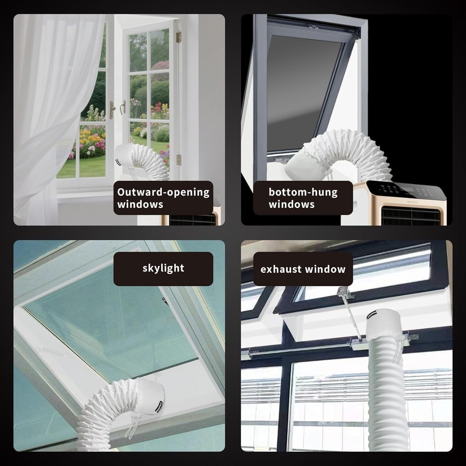 Portable AC Window Seal Kit 118×15.7 In Waterproof Window Seal for Air Condit…