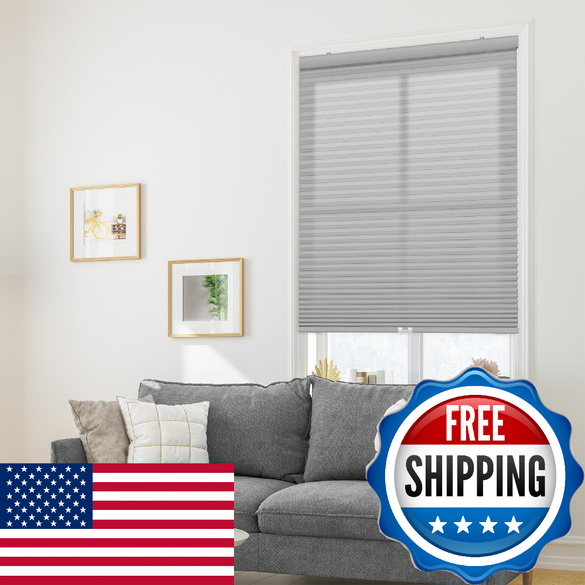 Dez Furnishings Cordless 1 Signature Light Filtering Cellular Shade 33 W X 72 H