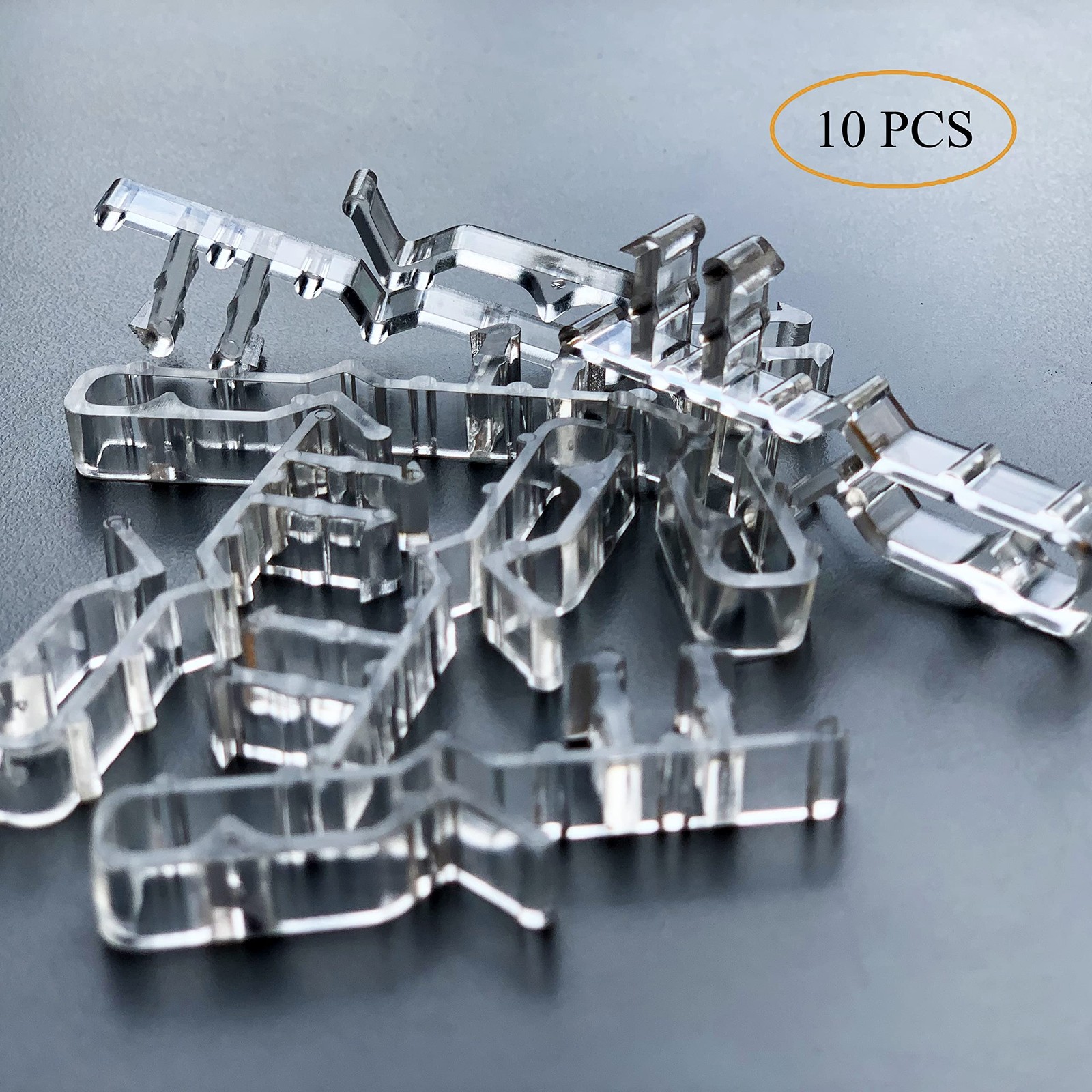 Blind Clips for Valance 2 Inch Hidden Channel Window 10, 2.1