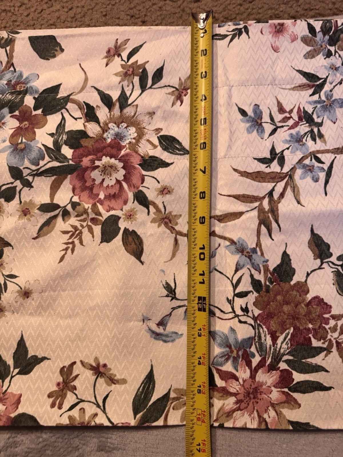 1 Burlington Curtain Panel 84”X26” & 1 Valance 84” X 15”Cotton Blend