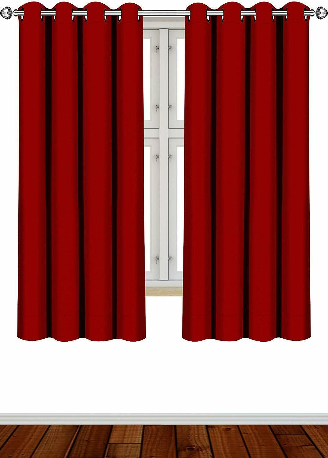 Curtains Blackout Room Darkening Grommet 54×95″ Panel US SELLER
