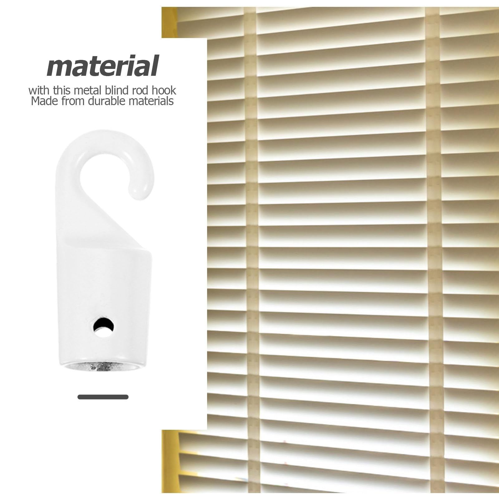 Blind Wand Replacement Hook 4-Pack Vertical Blind Wand Hooks Curtain Rod Repa…