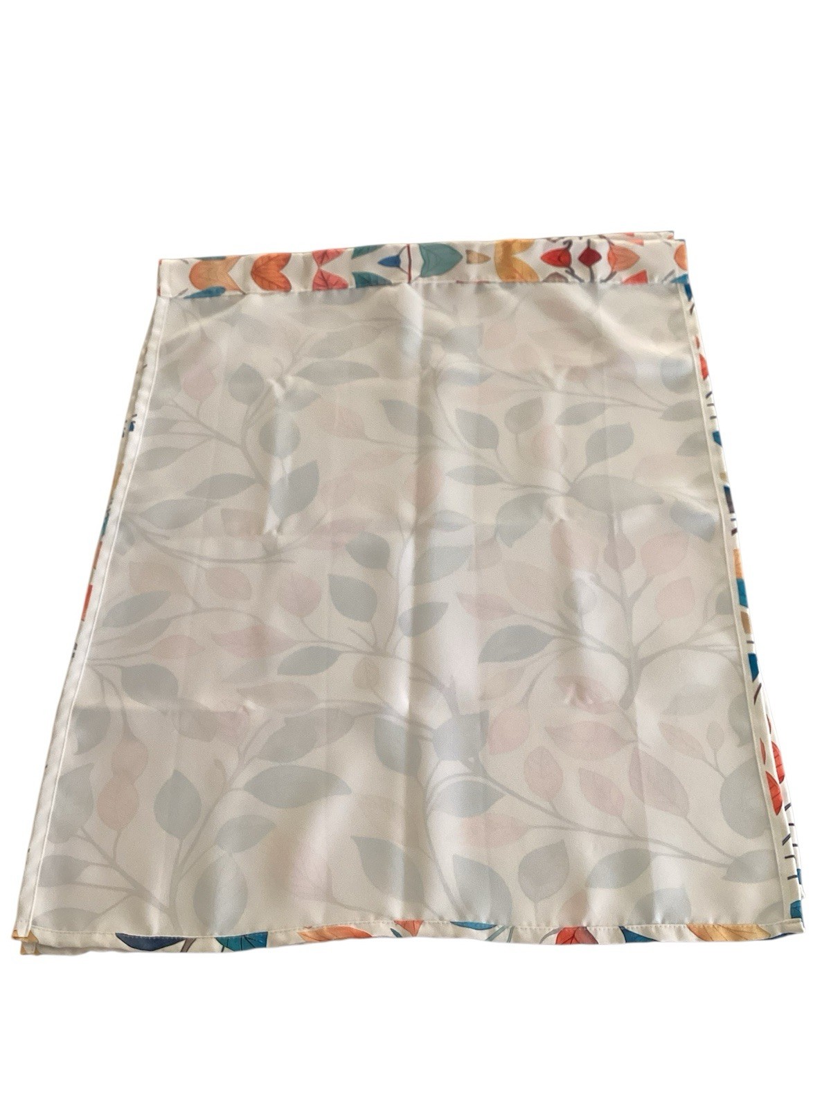 Aimego Colorful Leaves Kitchen Bath Window Curtains 2 Panels Rod 28″x36″ Each