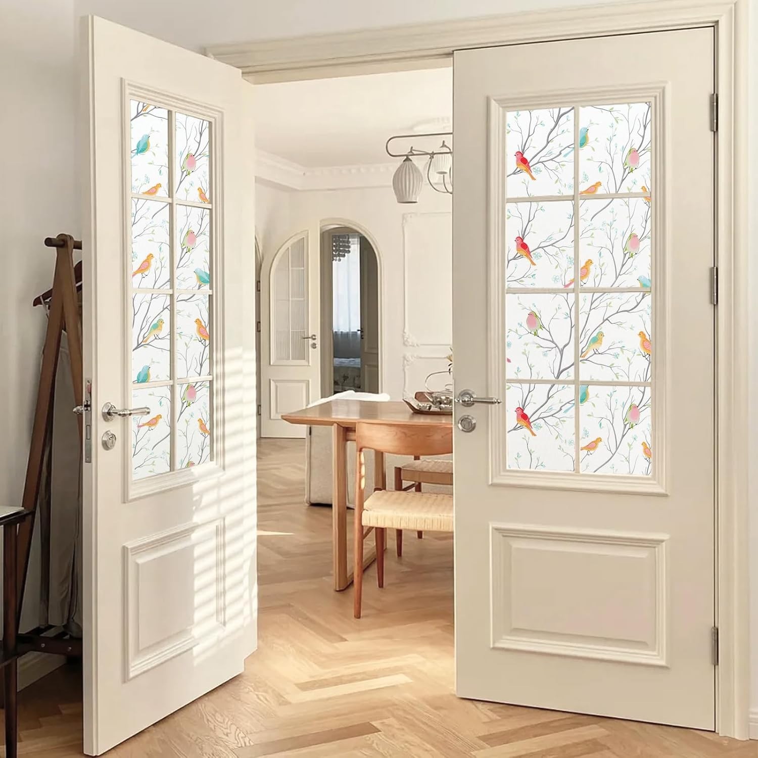 Reusable Frosted Window Film with UV Protection – 93% Privacy, 29.5 x 118 Inch