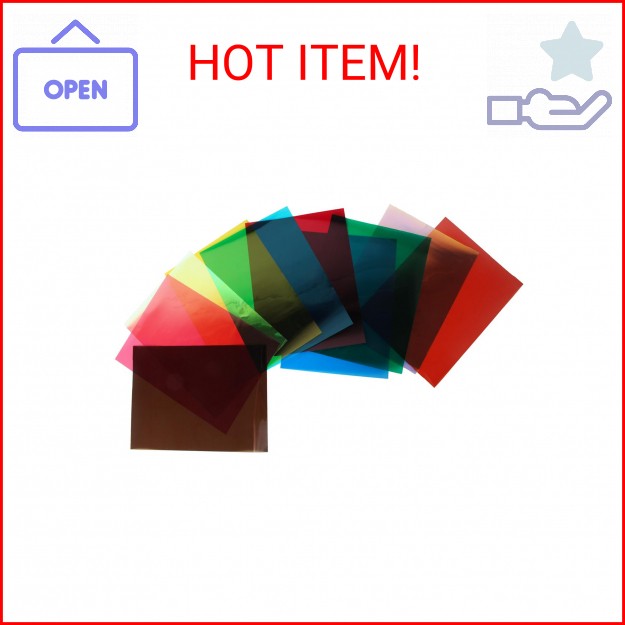 10Colors Bundle Pack Colorful Transparent Window Film Self Adhesive Glass Film G