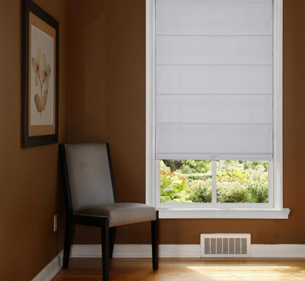 29×64 Roman Shade White.
