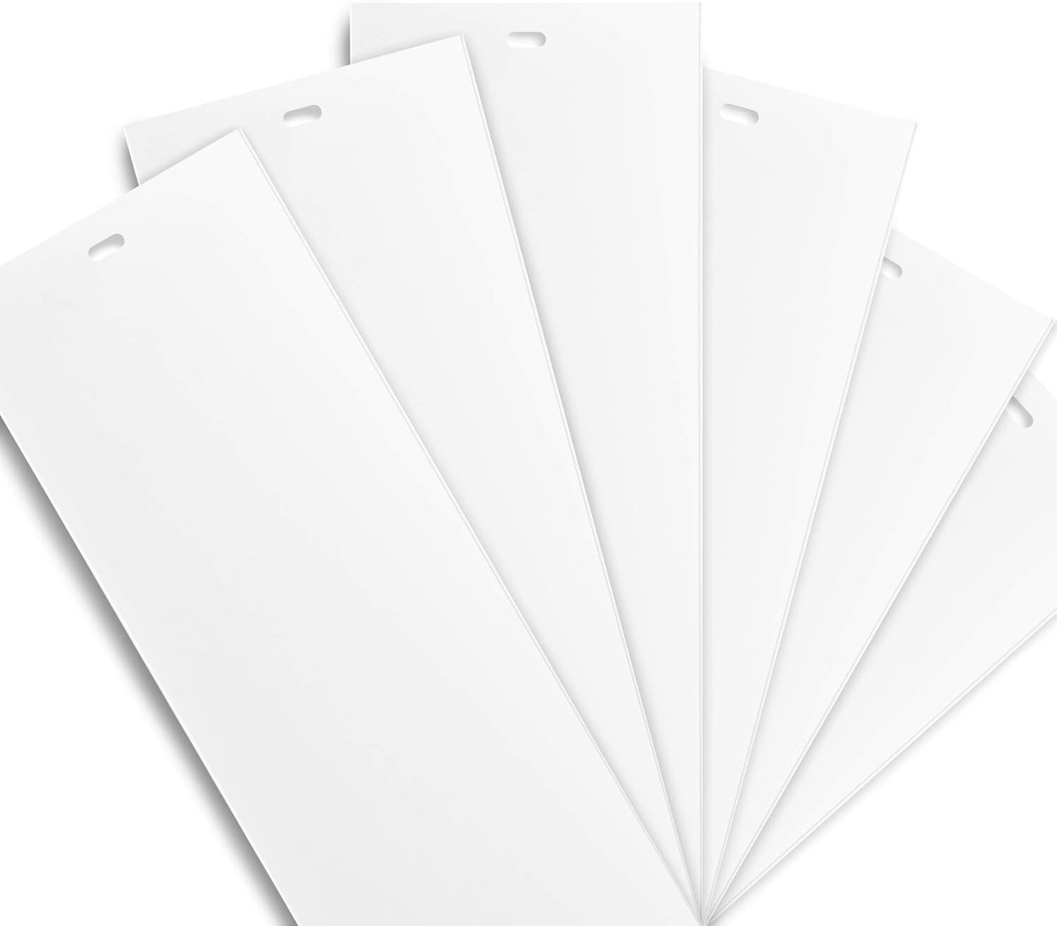 White Vertical Replacement Blinds Slats Sliding Glass Door Window (6 Pack)