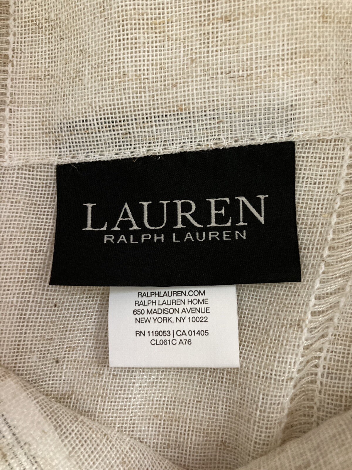 4 Ralph Lauren Back Tab Panels Curtains Hamilton Linen Natural Beige 54″ x 84″
