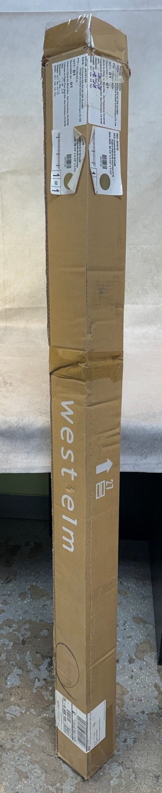 West Elm Oversized Double Rod Gun Metal – Extra Long 108″-144″ – Brand New!