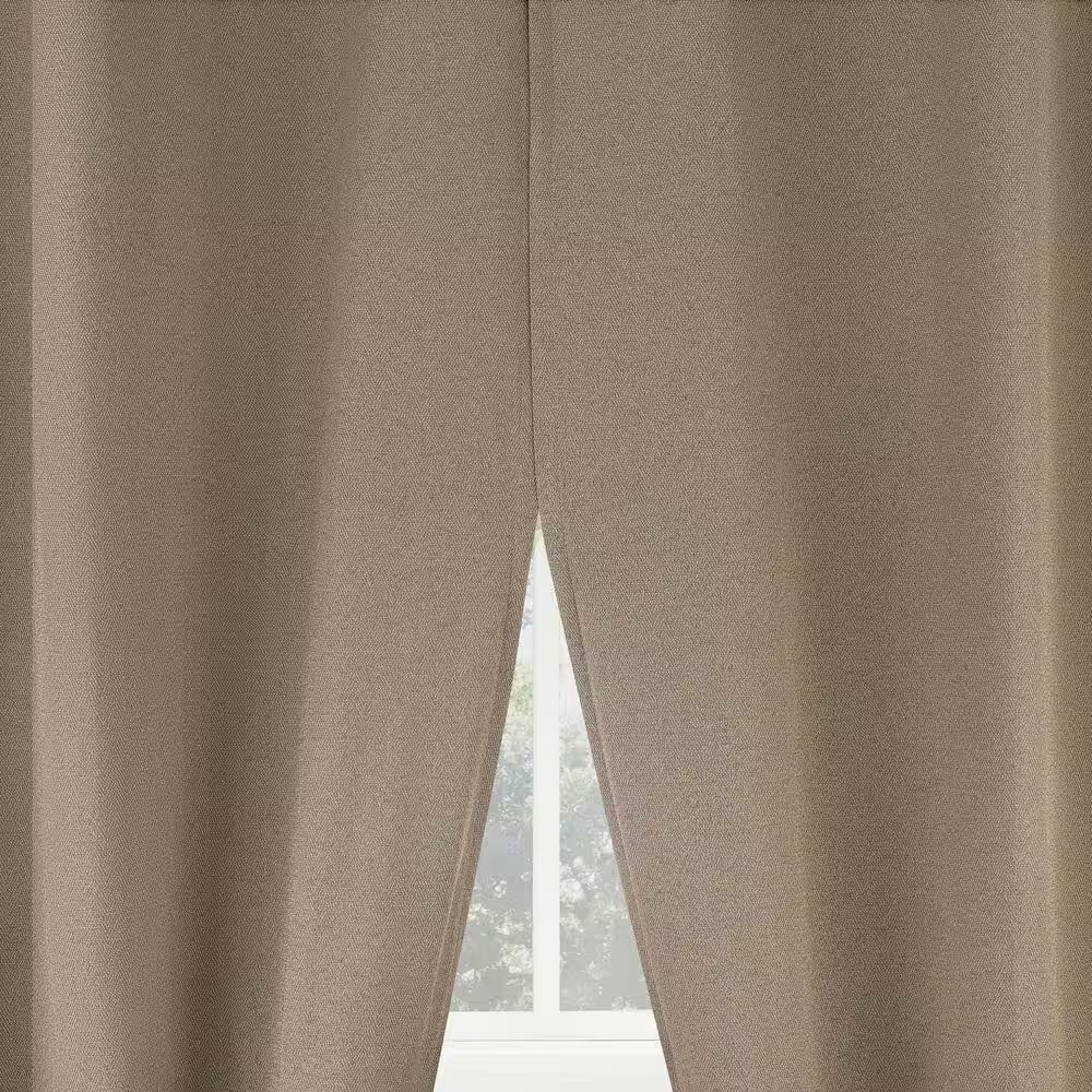 Fellswood Magnetic Closure Driftwood Brown Polyester 37 In. W X 84 In. L Grommet