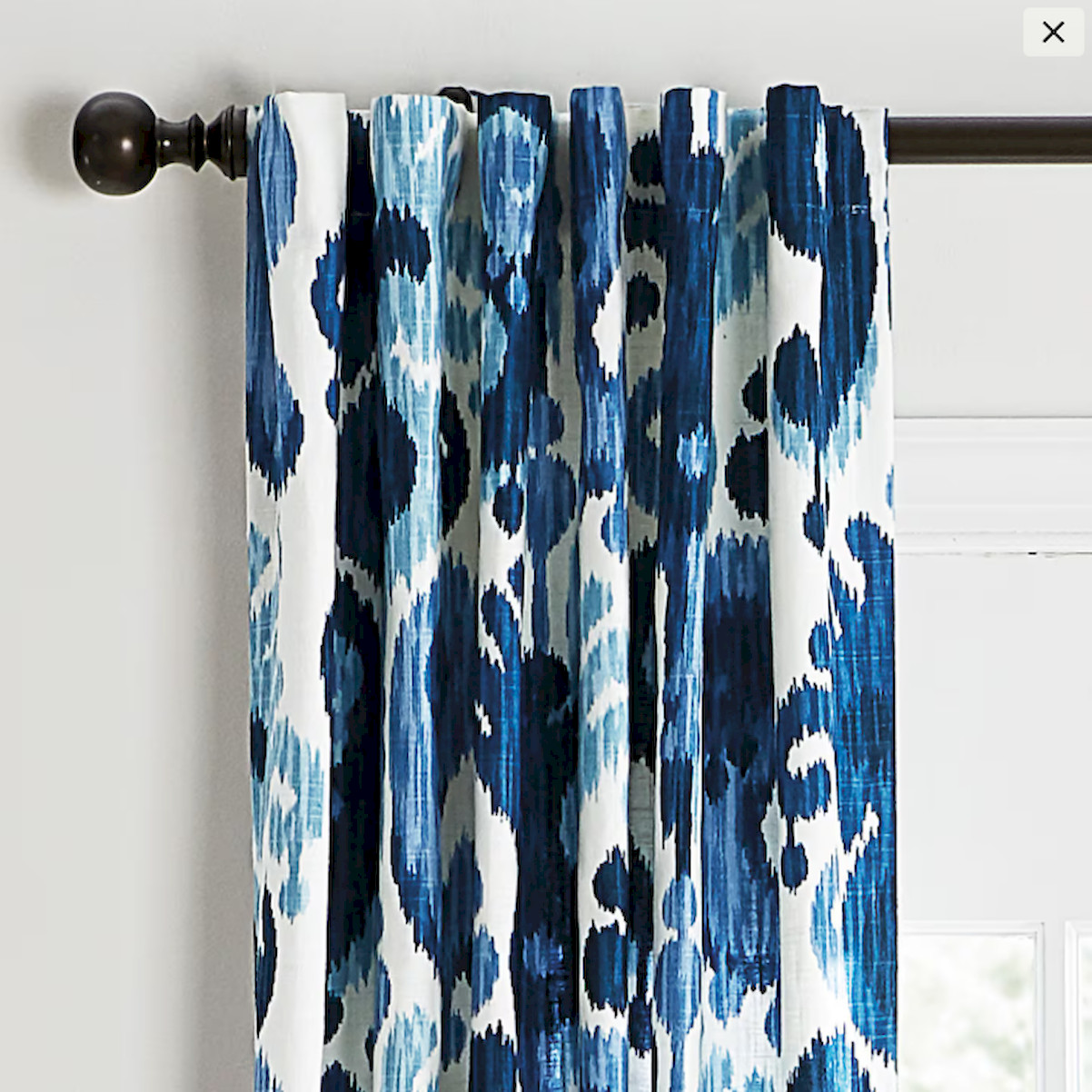 Ballard Designs Bethesda Drapery Panel – Blue, US Stock, No Import Fee