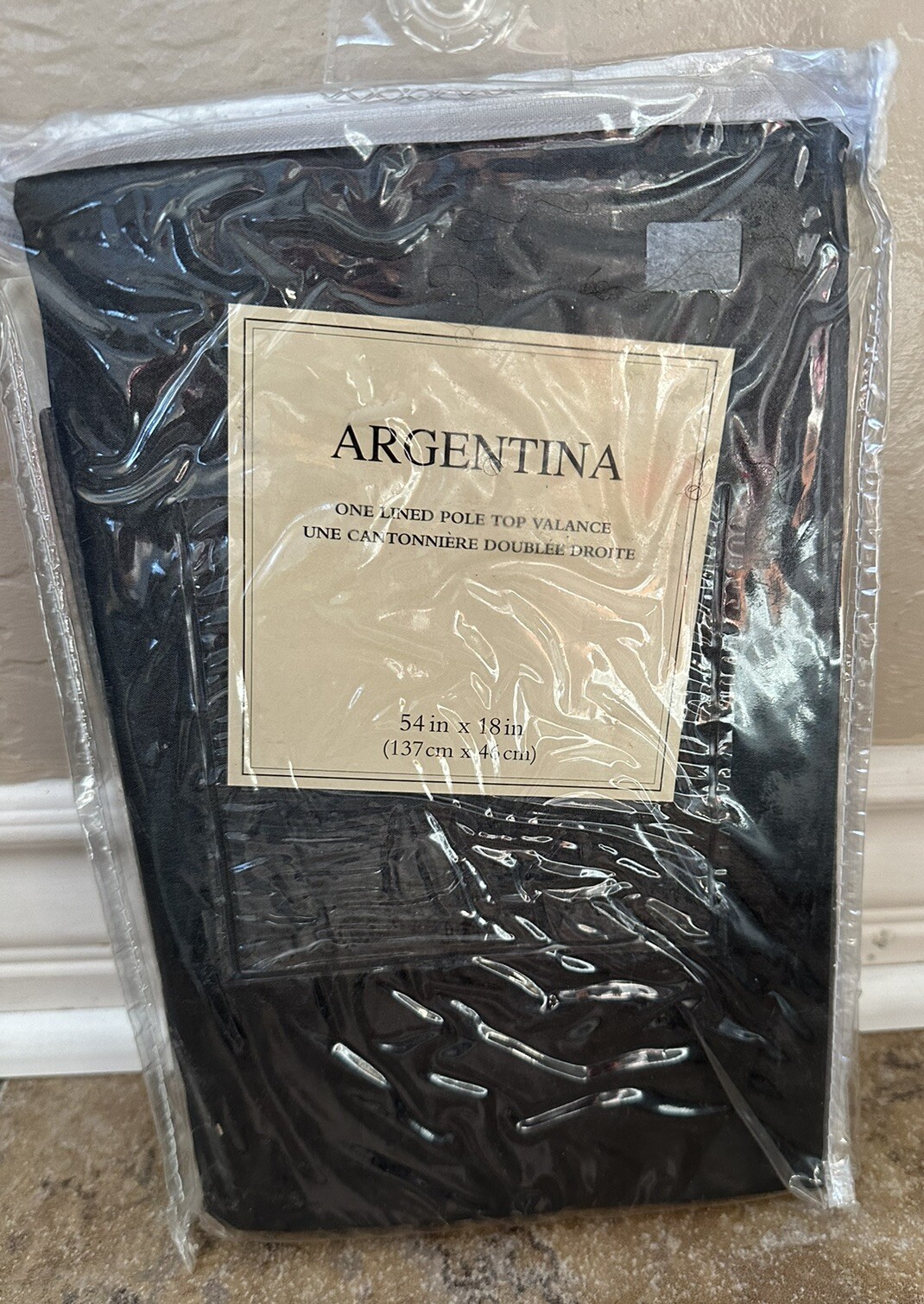 Peri Argentina 54” x 18” Lined Pole Top Valance in Peacock