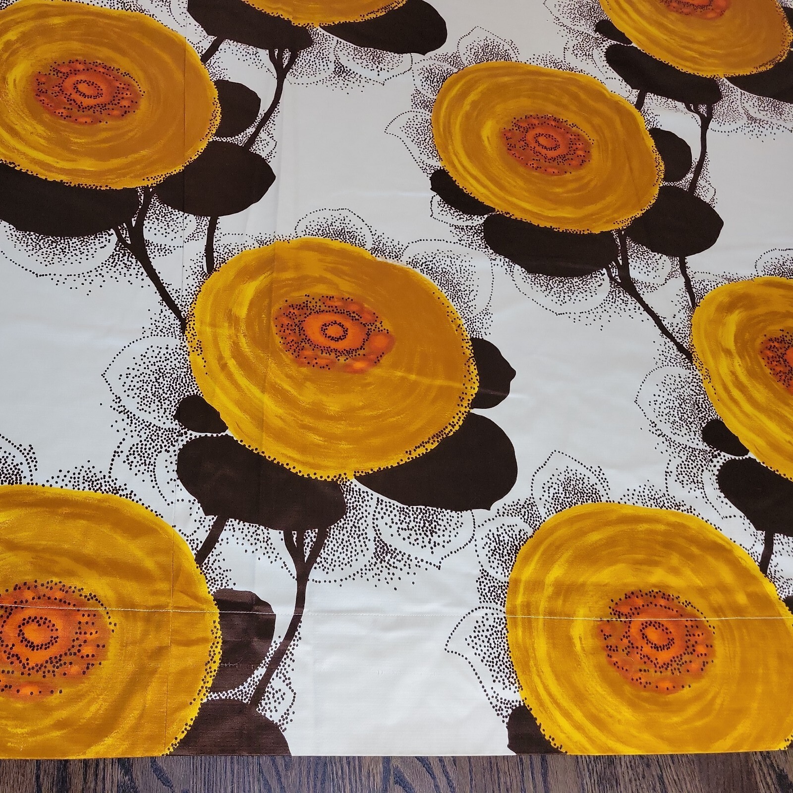 VINTAGE Mid Century Modern Retro 134″ L 92″ H Curtain Panel Fabric Dekoplus