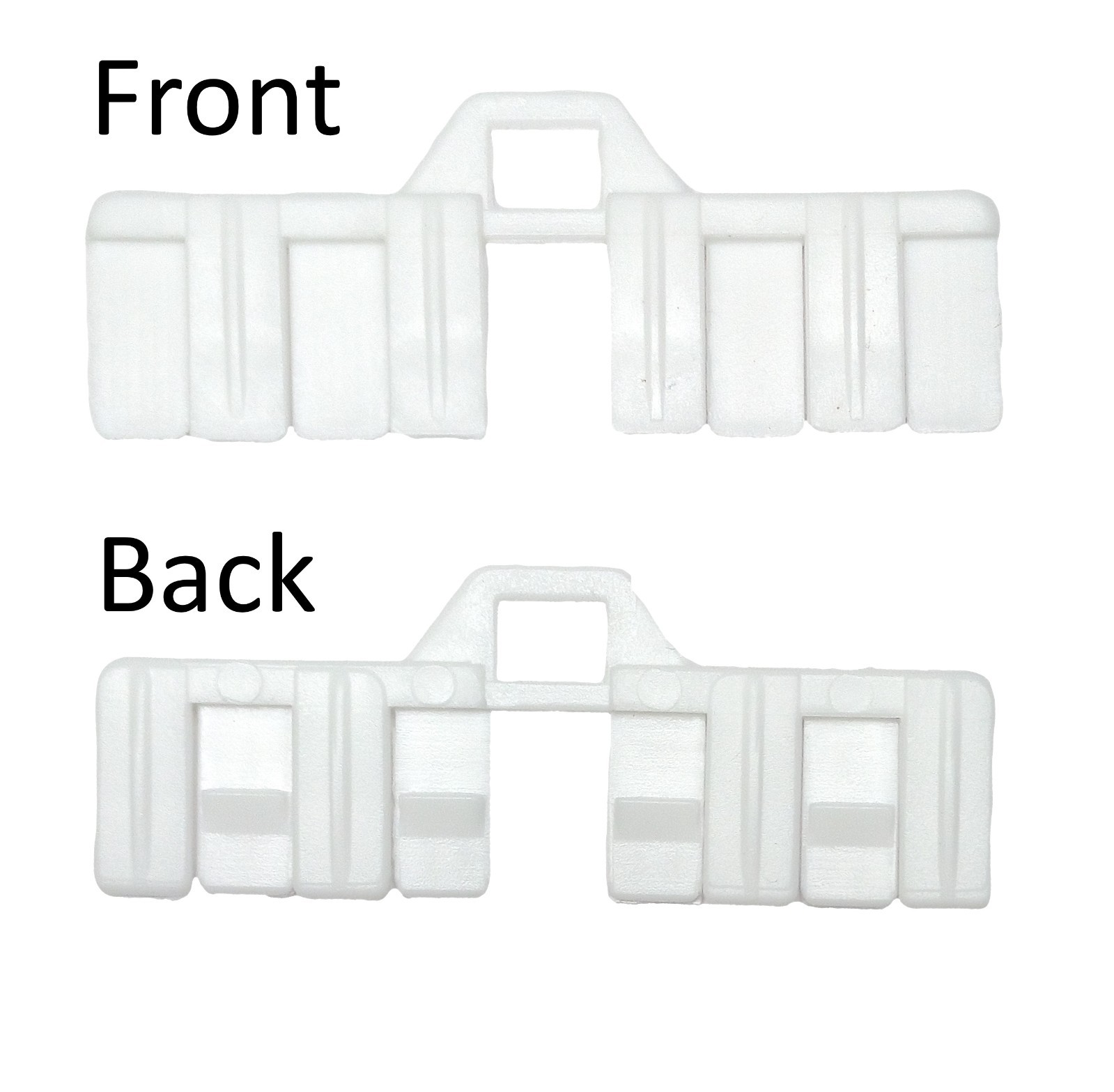 Plastic White 10 pcs Vertical Blind Top Hangers/Clips-for 89mm (3.5 inch)
