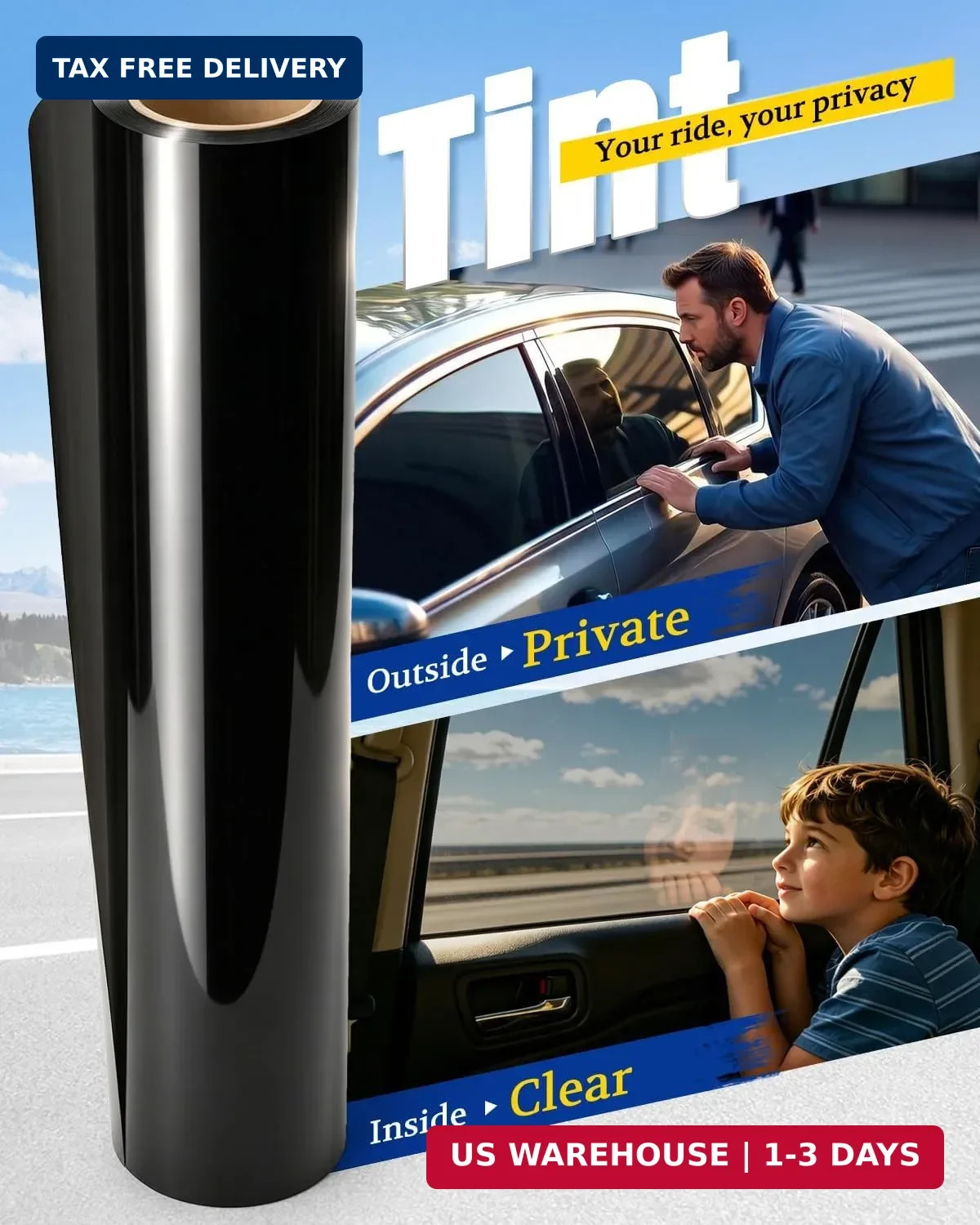 ARANA 35% VLT 20″×20FT Ceramic Car Window Tint Film | Keep Car Cool, 99% UV Bloc