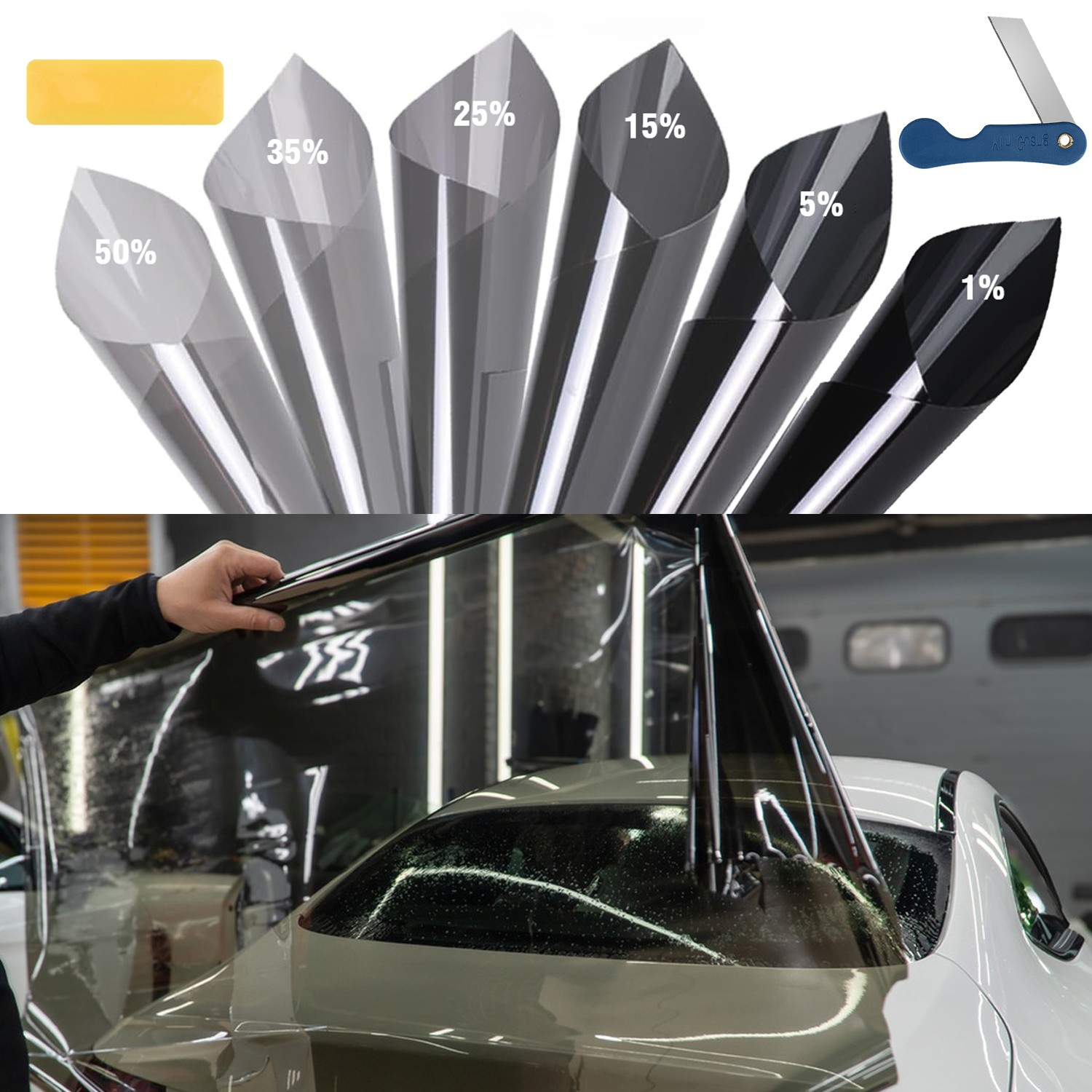 20″ x 10FT/20FT Uncut Car Window Tint Film Roll 5-50% VLT Car Home Office Glass