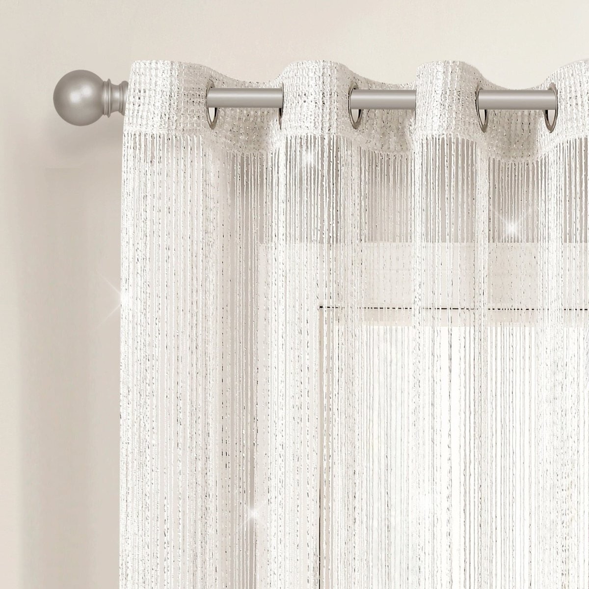 Night Sky String Thread Window Curtain (Single Panel)