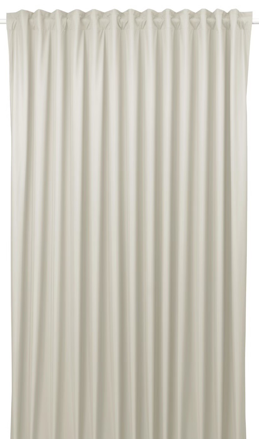 IKEA BENGTA Blackout Curtain Panel 83×98 Beige Pencil Pleat Polyester