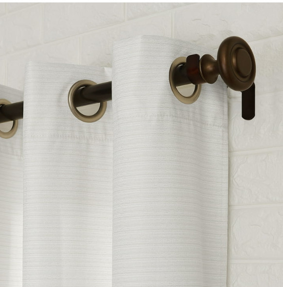 Sun Zero Arlo 2-Piece Panel Thermal Room Darkening Grommet Curtain White 40″x63″