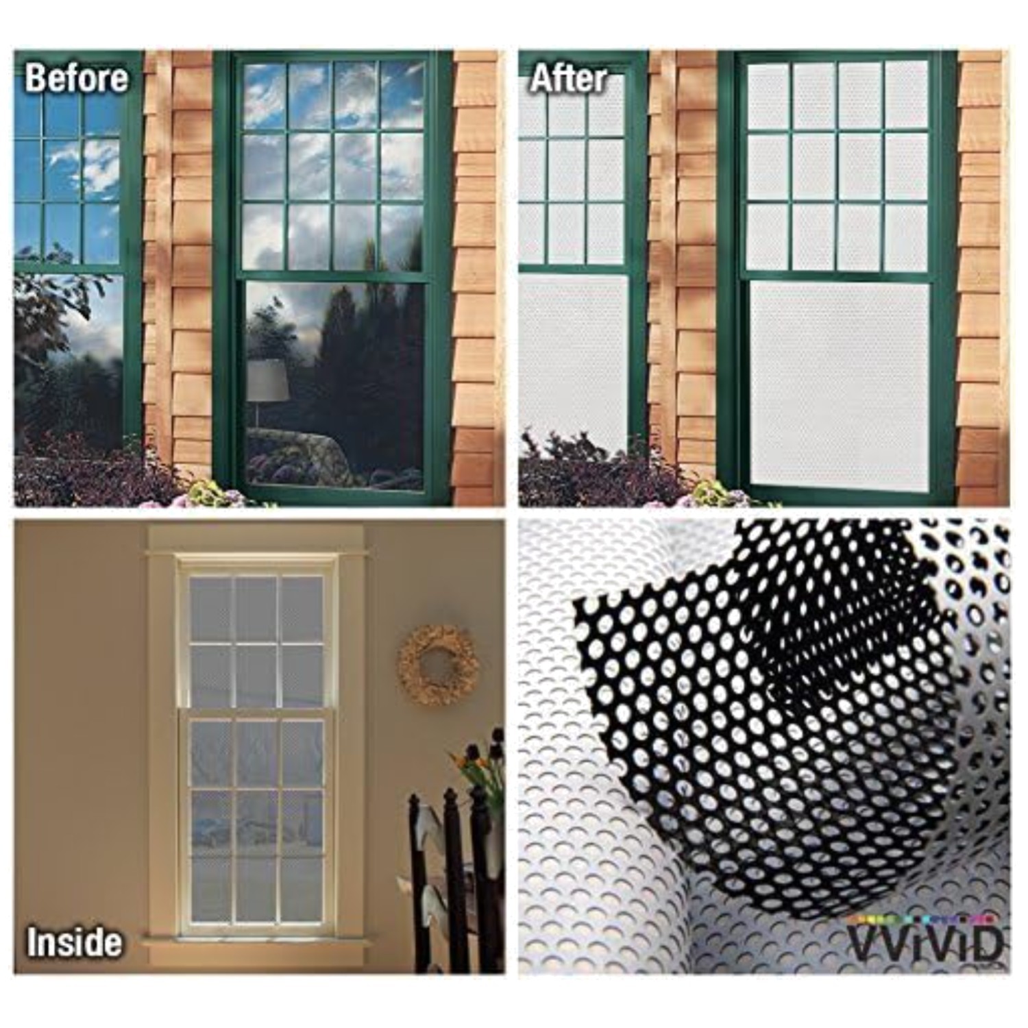 White Vinyl Window Film 54×300″ Bird Strike Prevention