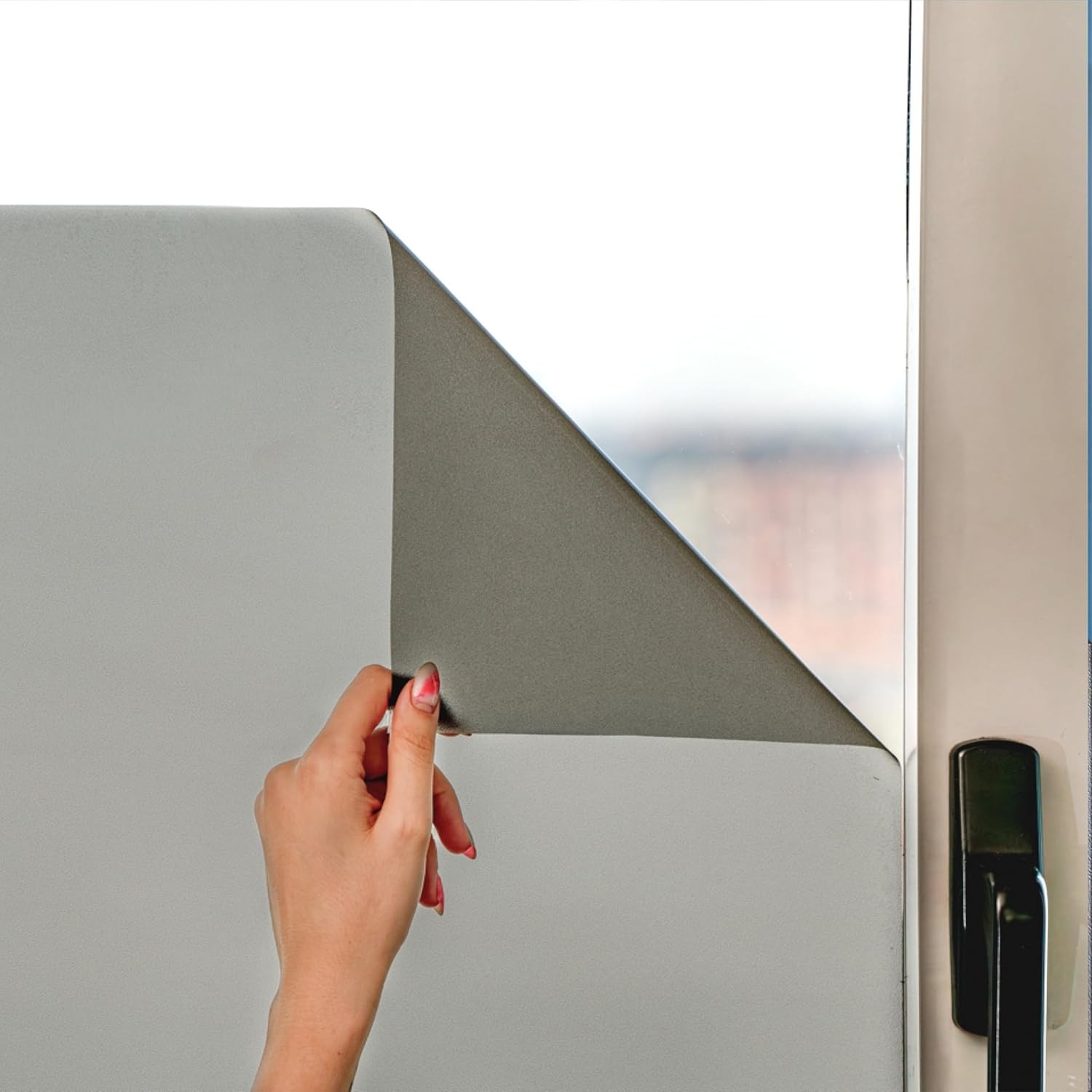 (5 pack) MARAPON Opaque Window Vinyl Anthracite 46.5×78.7 Inch