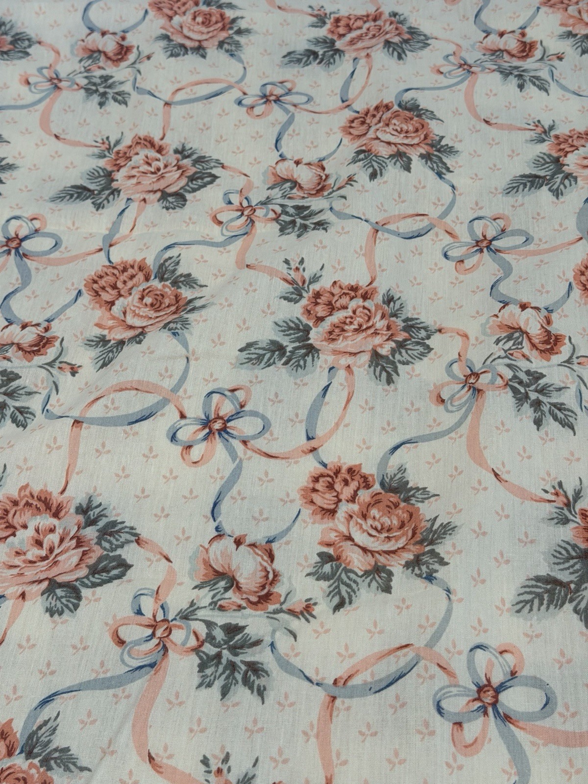 Curtains Lace Pink Floral 2 Panels 44” x 83”Made In USA Vintage lace 80s chic
