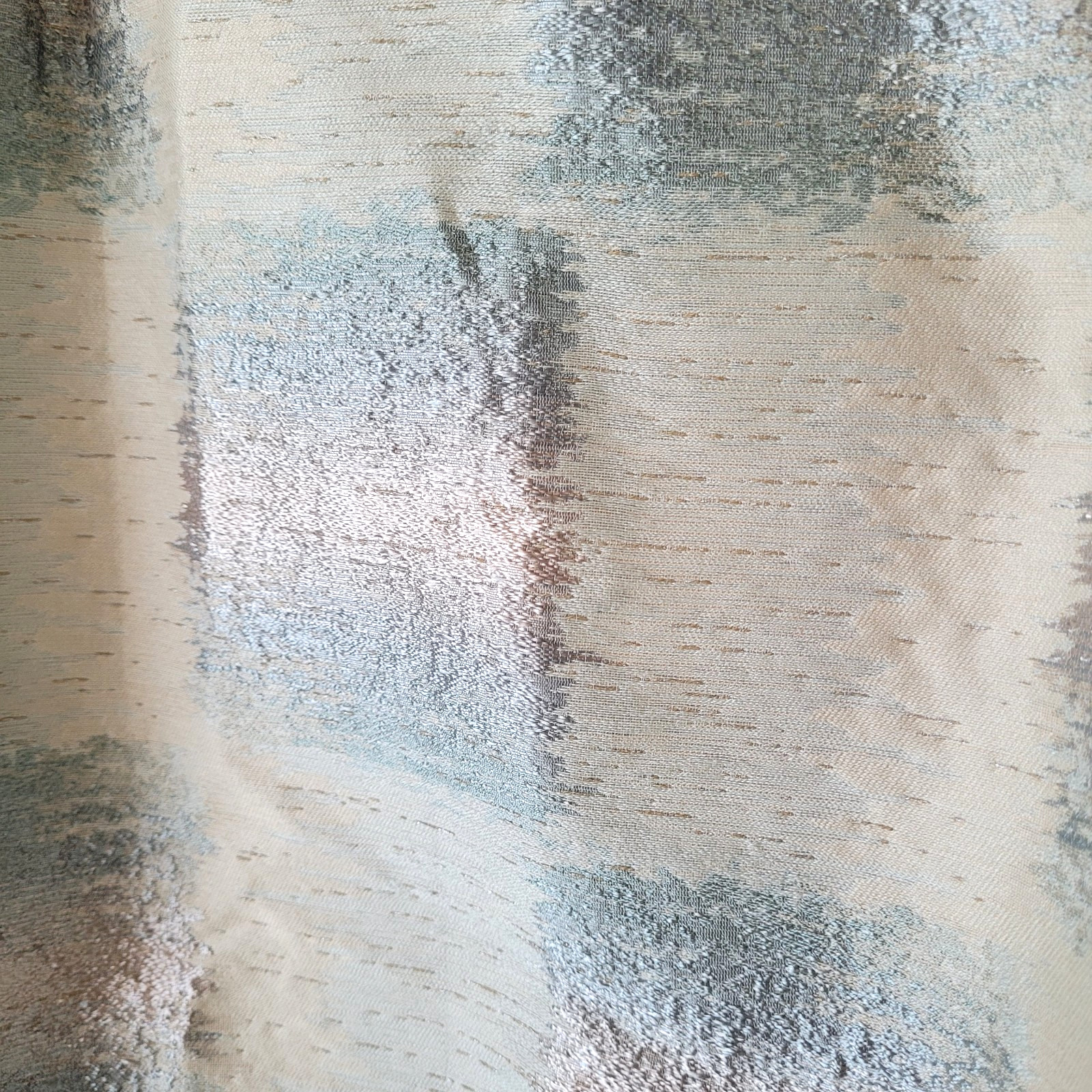 Retro Custom Curtain Panels Lined Drapery Geometric Vintage Pleated