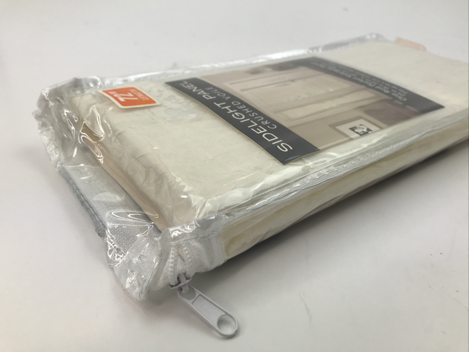 Ogee Sidelight Panel One Rod Pocket Side Panel Ivory 24in. W x 72 in. L New