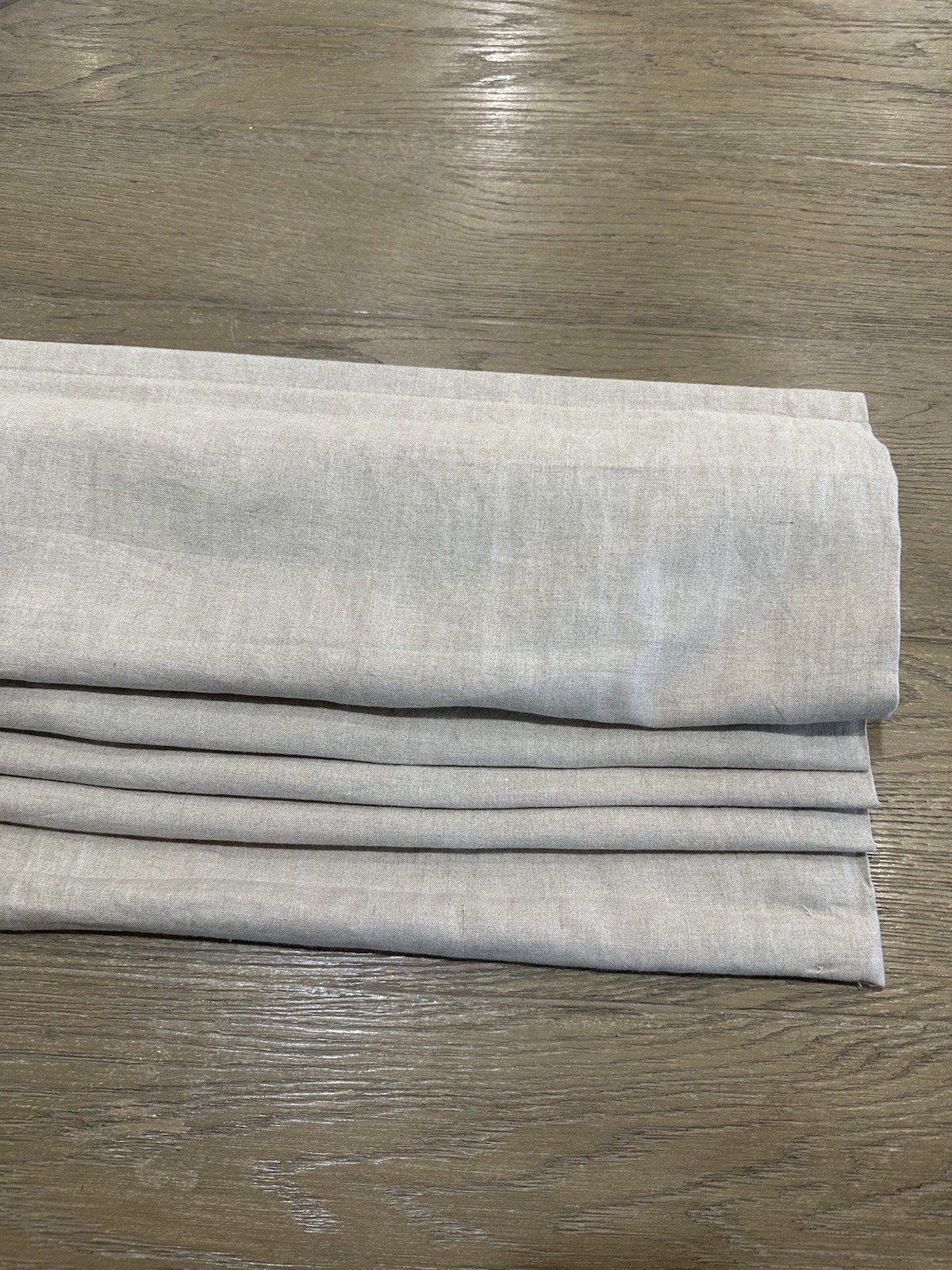 Pottery Barn Belgian Linen Roman Shade Dark Flax 32×64 Replacement Hardware