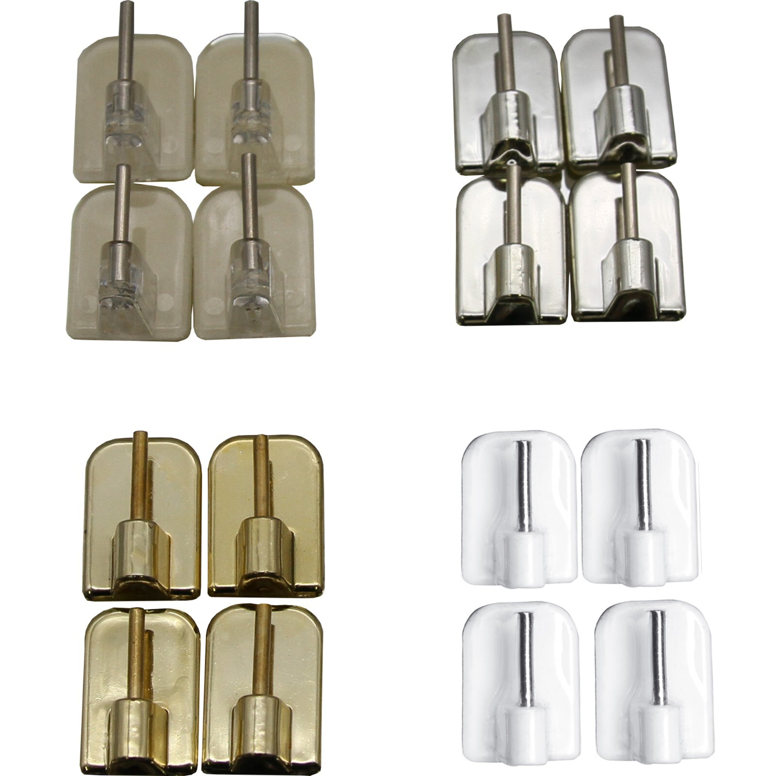 Bundle 2 Cafe Curtain Rods Adjustable and 4 Self Adhesive Hooks