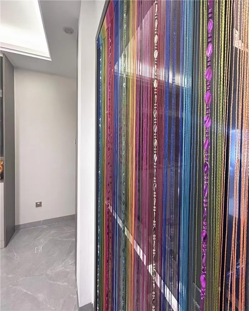 100cmX200cm Decorative Door String Curtain Beads Wall Panel Fringe Window