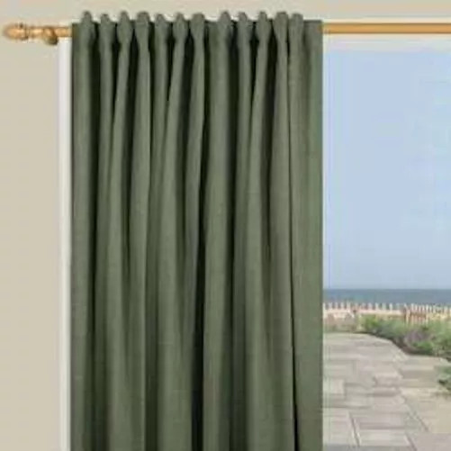 HOMESPUN BACKTAB DOUBLE INSULATED CURTAIN 40″ WIDE X 63″ LONG SPANISH MOSS