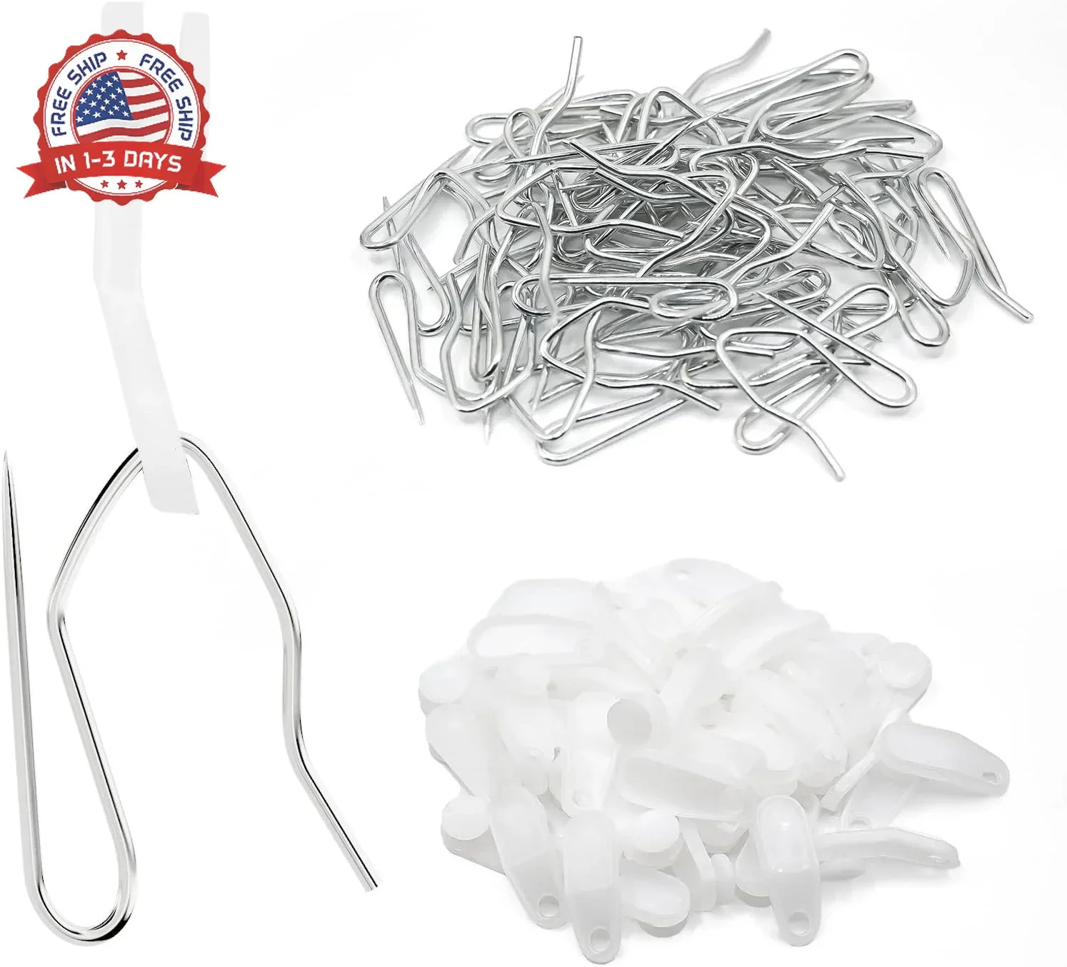 Plastic Traverse Rod Slides-Metal Curtain Hooks Curtain Roller Curtain Track Gli