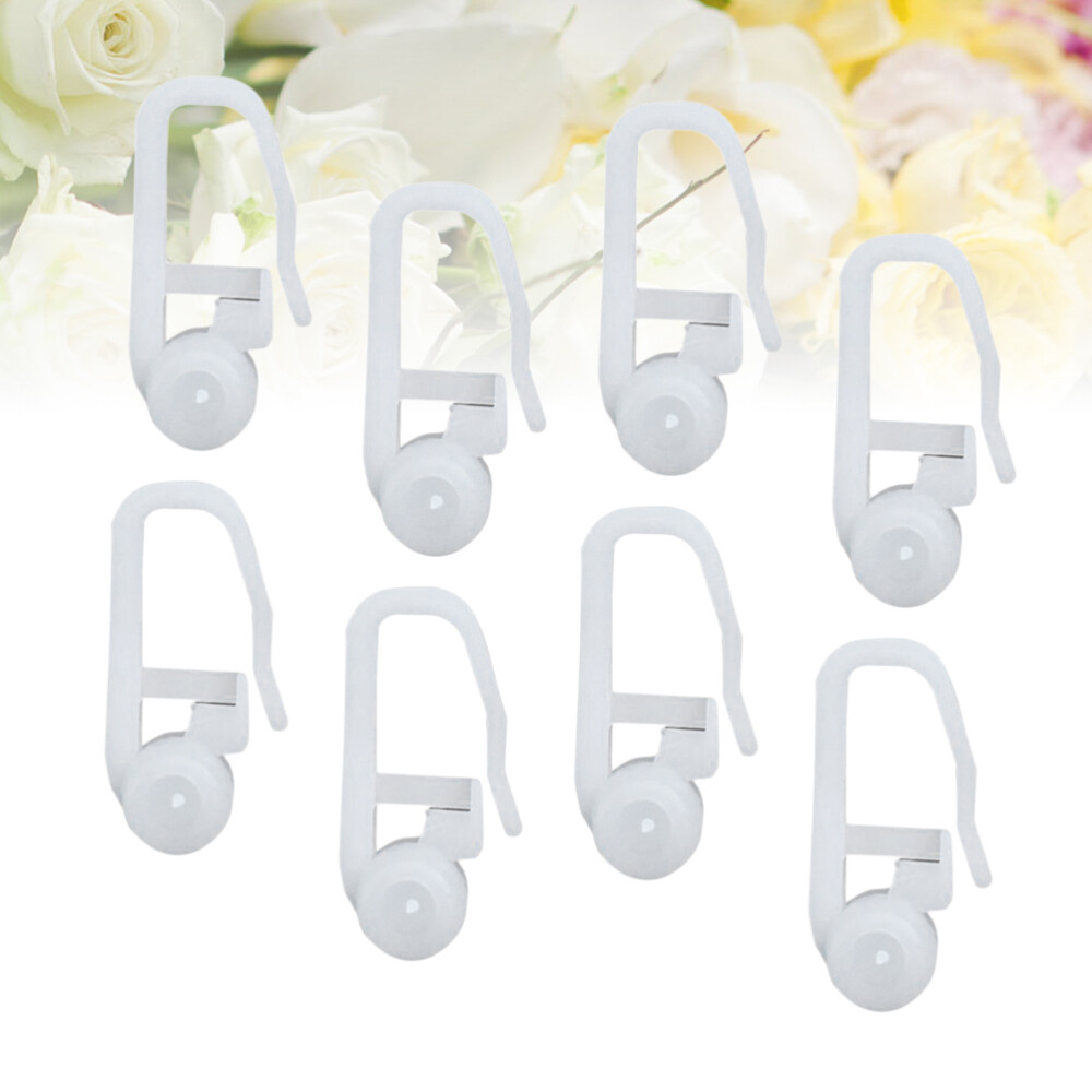 100PCS Curtain Hanging Track Hook Curtain Roller Blind Sliding Curtain Hook