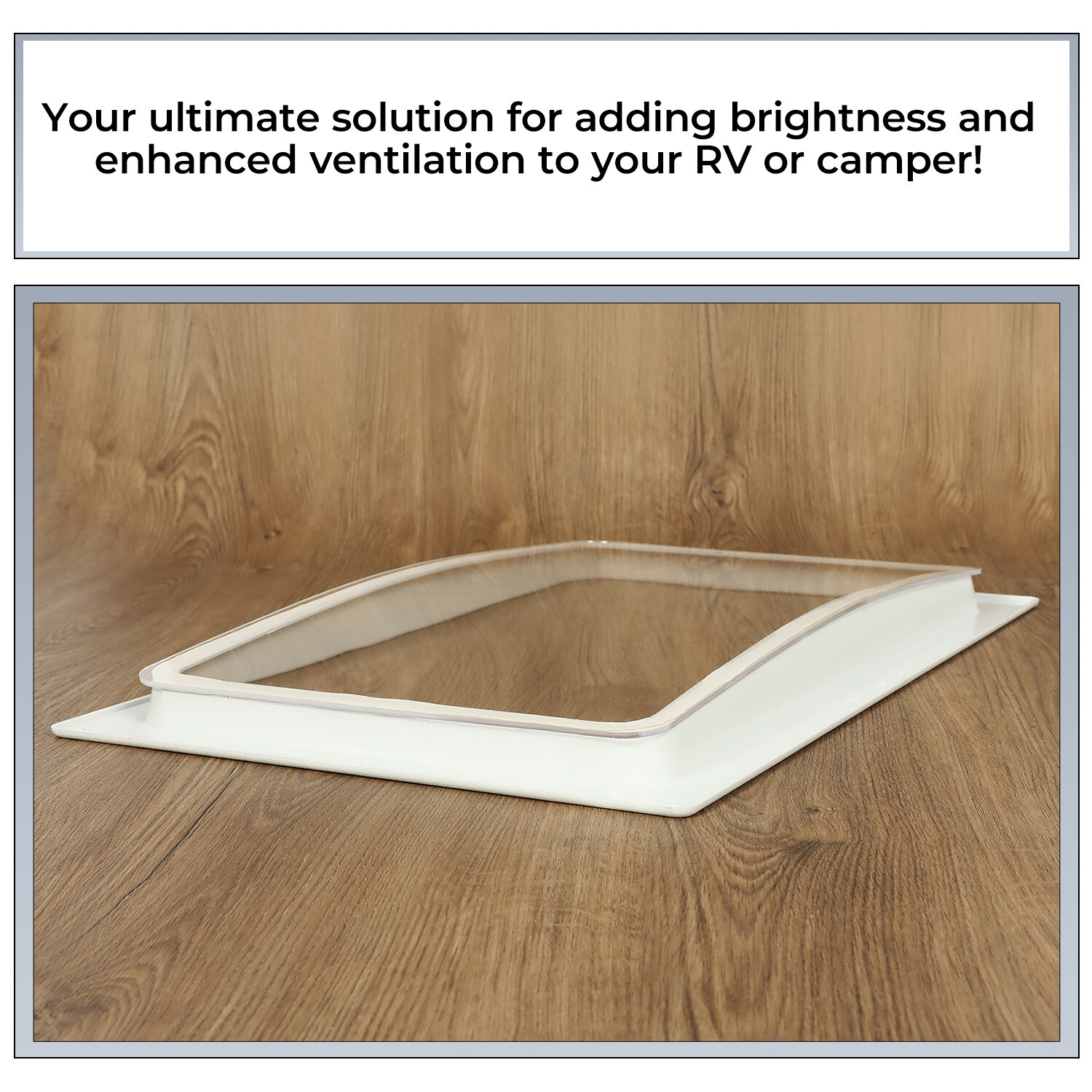 White Skylight Inner Dome 24×16 Inch For RV/Camper/Food Truck
