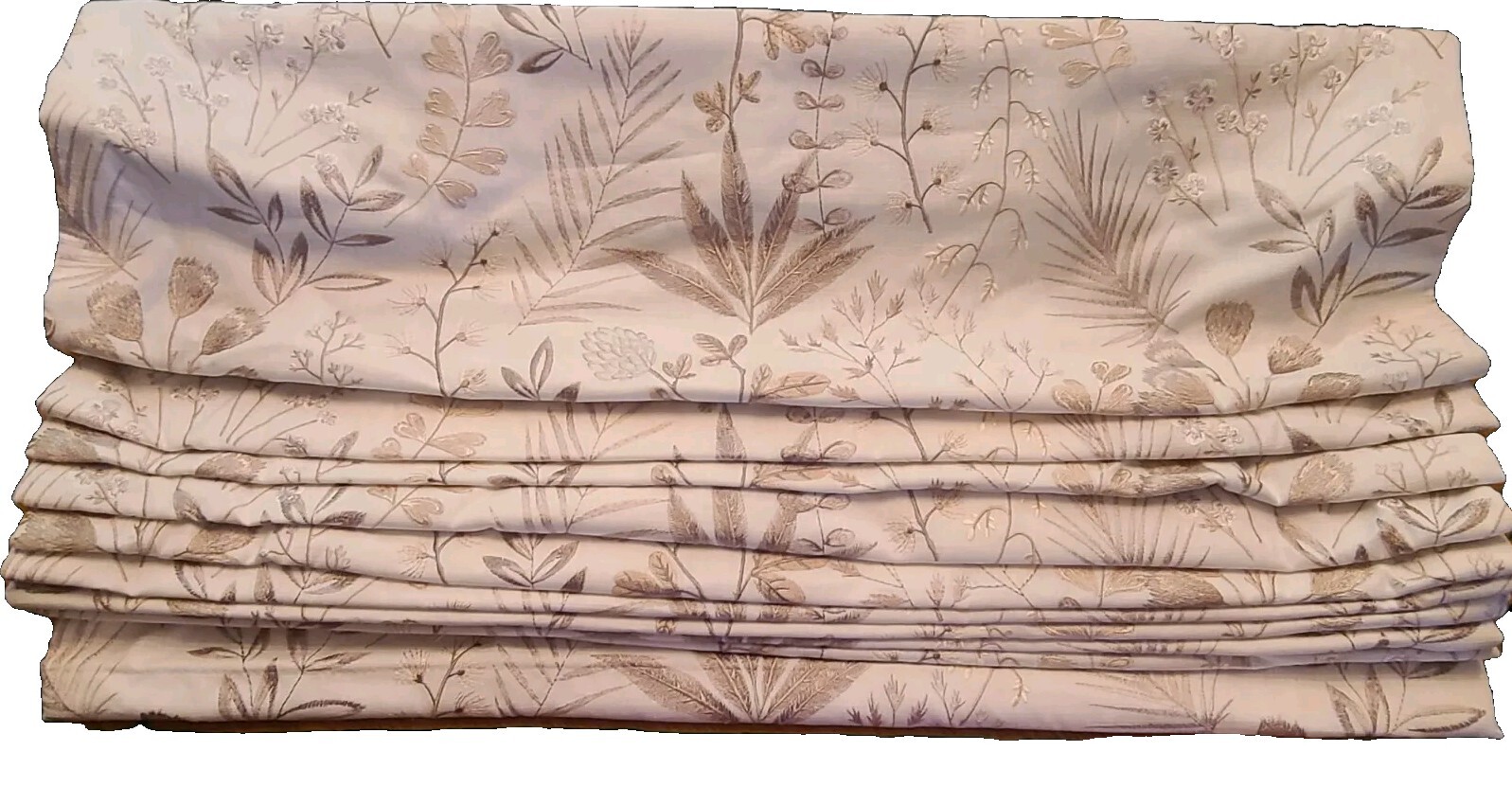 Lafayette Interior Designs Flat Fold Embroidery Cordless Roman Shade – Set Of 4