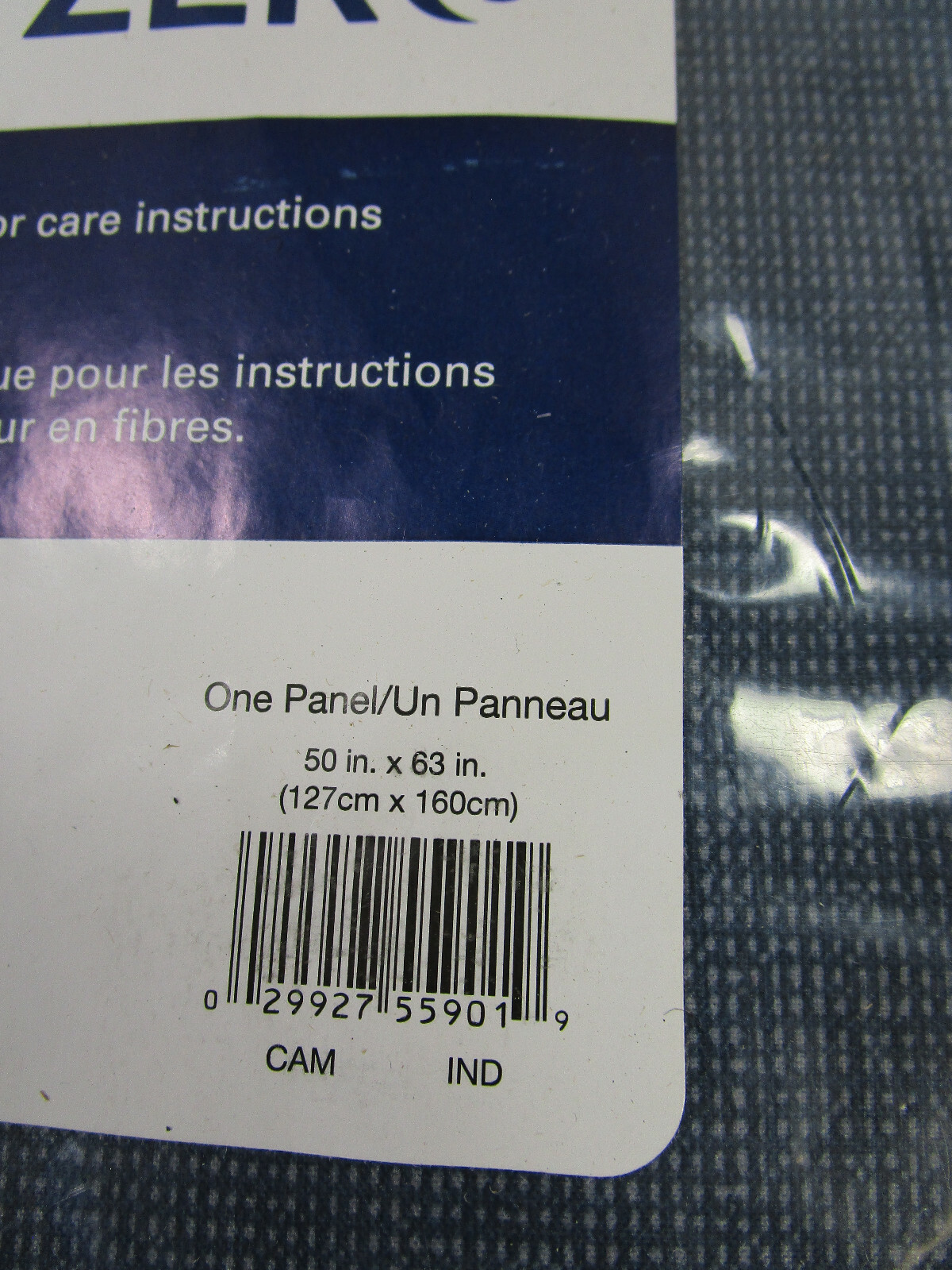 2 Panels Blackout Curtain 54″×63″ each Lichtenberg Navy Blue Grommet Sun Zero