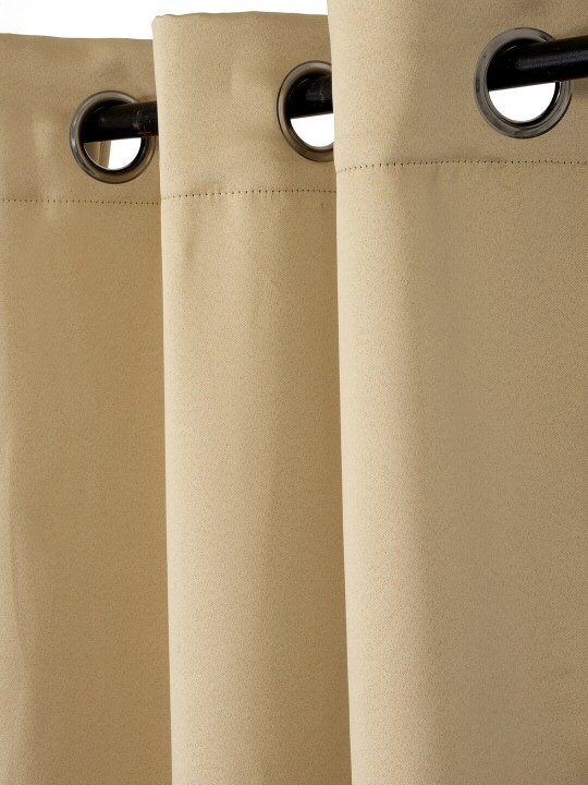 100% Polyester Room Darkening Ringtop Grommet Door Window Curtain Set 5 7 9 Feet