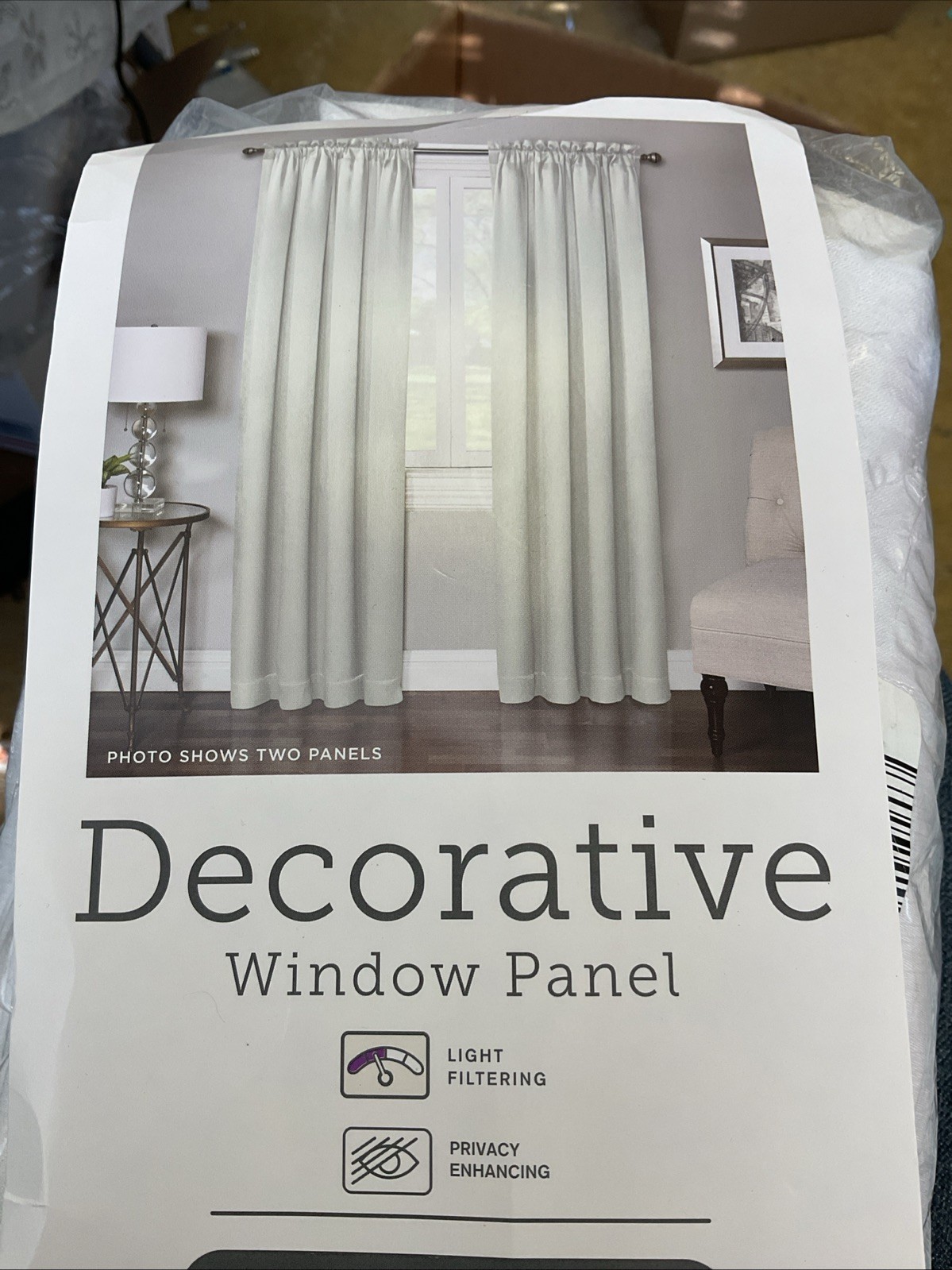 RHome Decorative Window Panel Regancy 50×63 Inch White