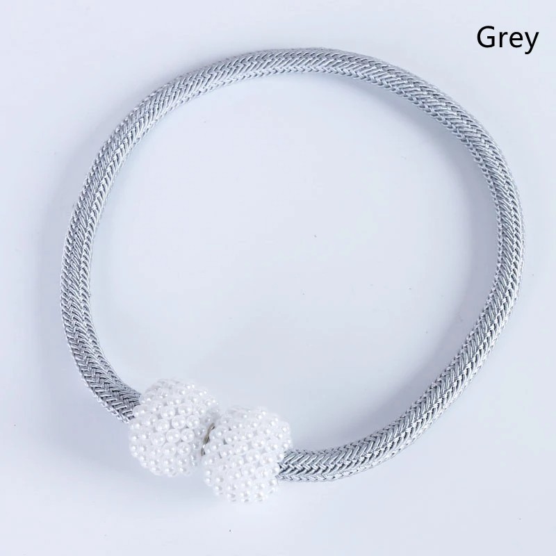 2PCS Pearl Magnetic Curtain Clip Curtain Holders Tie Back Buckle Clips Hanging