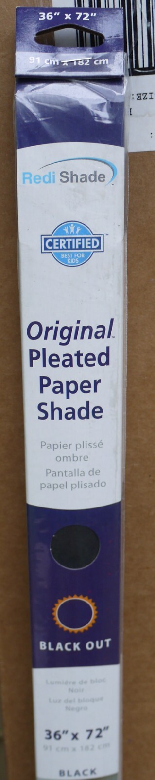 Redi Shade Black Out Paper Temporary Cordless Window Shade 36 W x 72 L in., 7-Pk