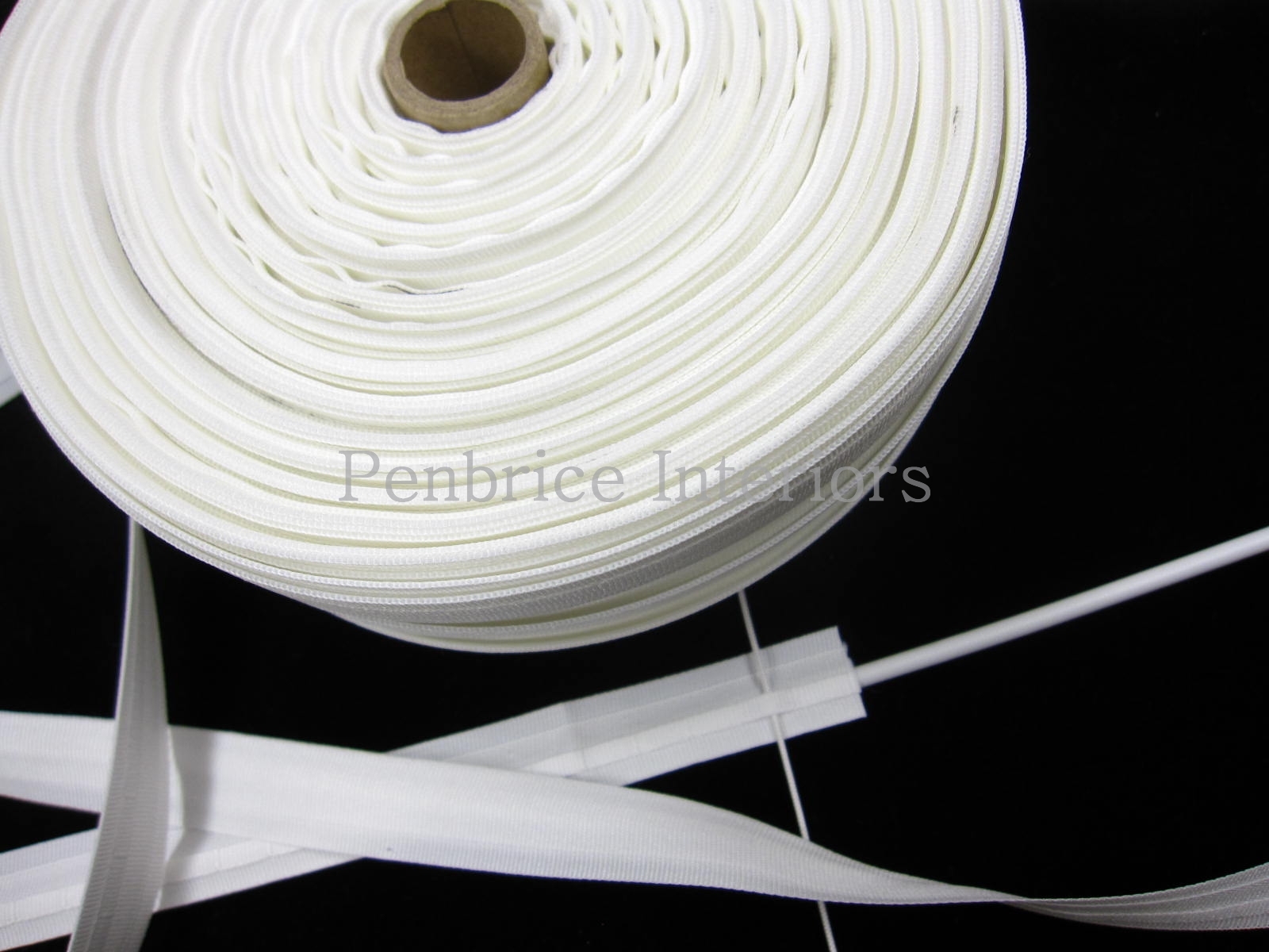 Slotted Roman Blind Tape White 100m Trade Reel Bulk Lot Roll