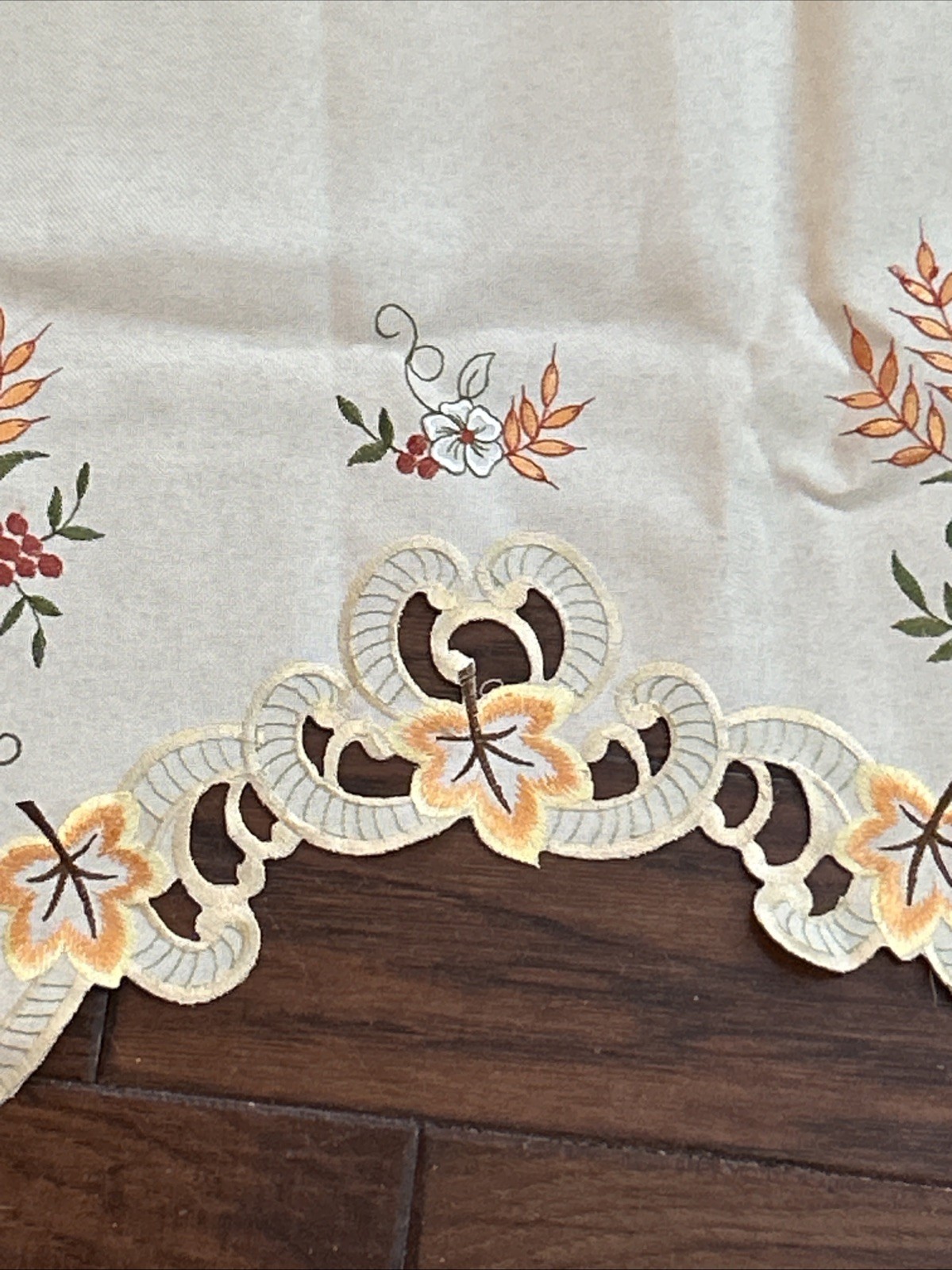 Autumn/Fall Pumpkin curtain topper valence 63 x 18 in.