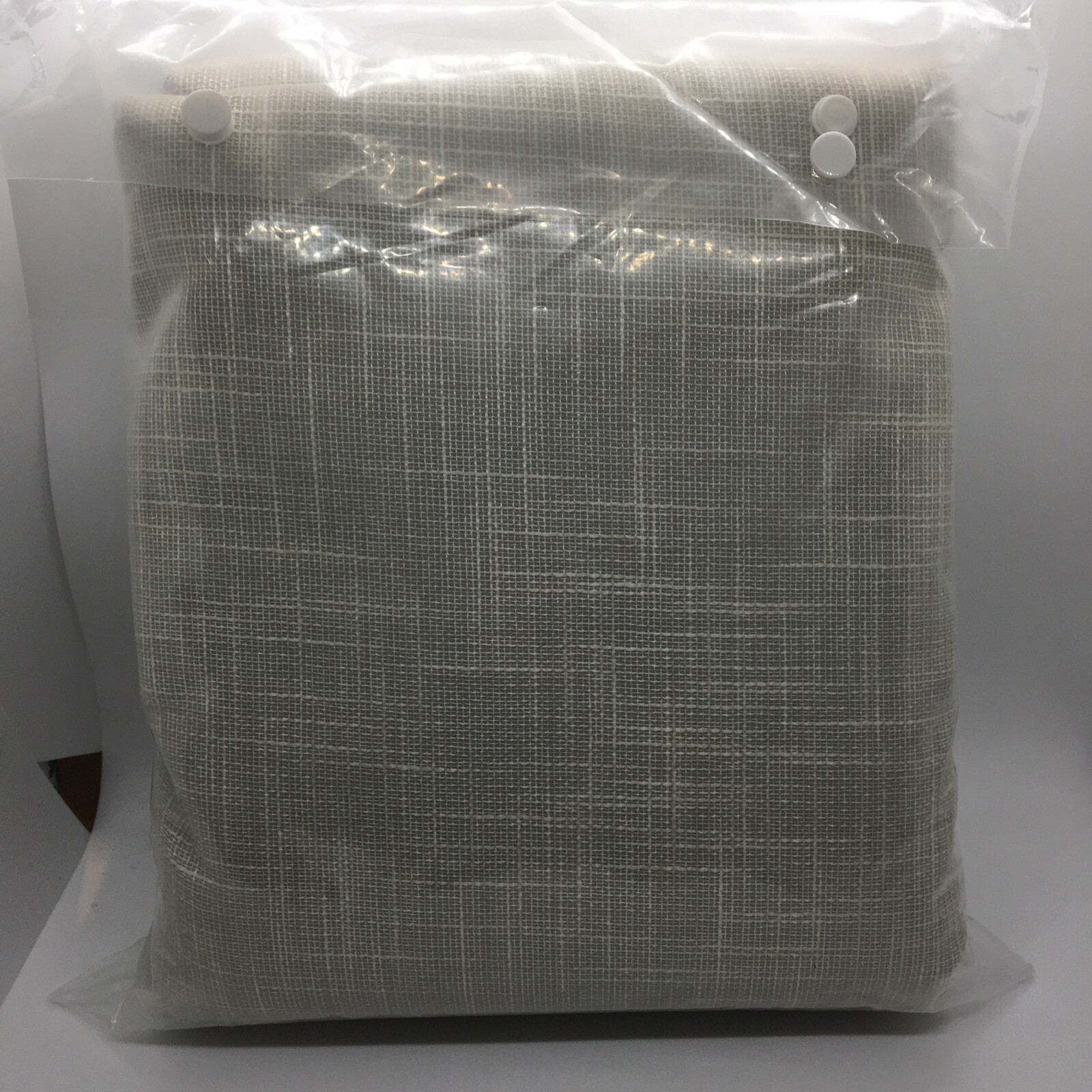 Sunsmart Printed Heathered Blackout Patio Curtains Panel With Taupe Finish New